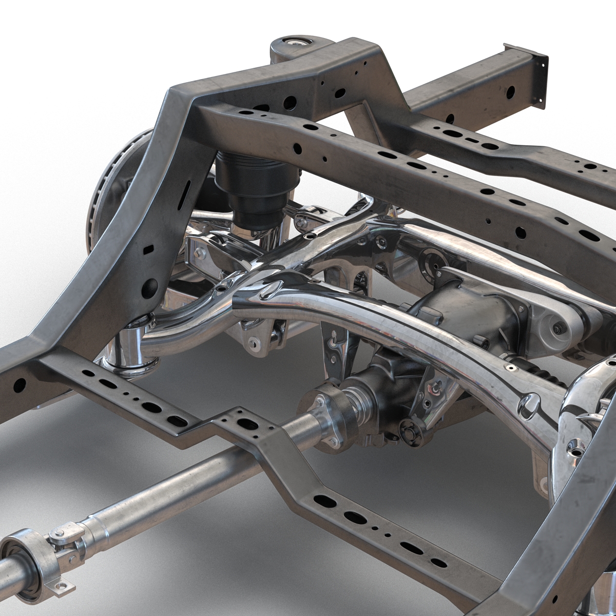 SUV Chassis Frame 2 3D model