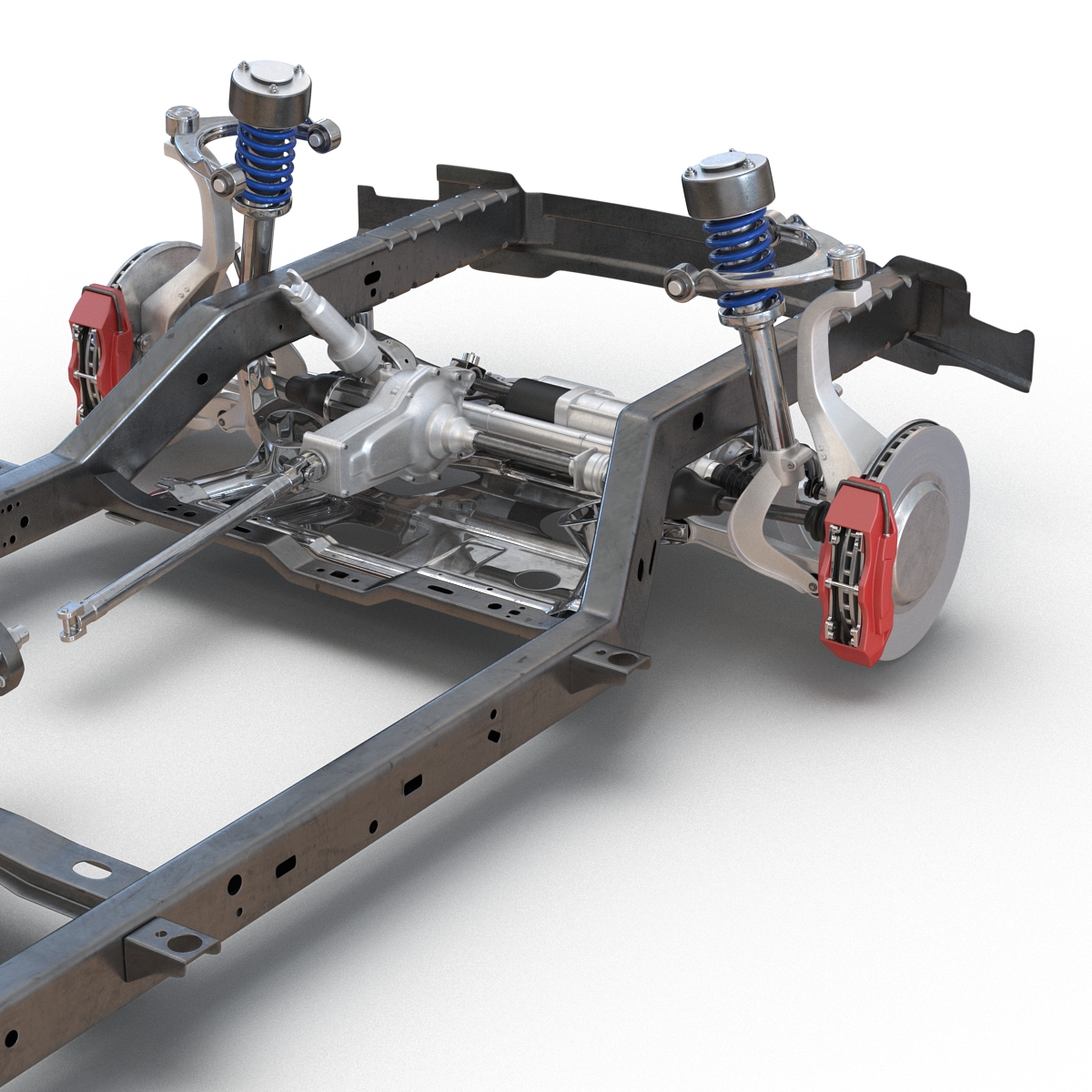 SUV Chassis Frame 2 3D model