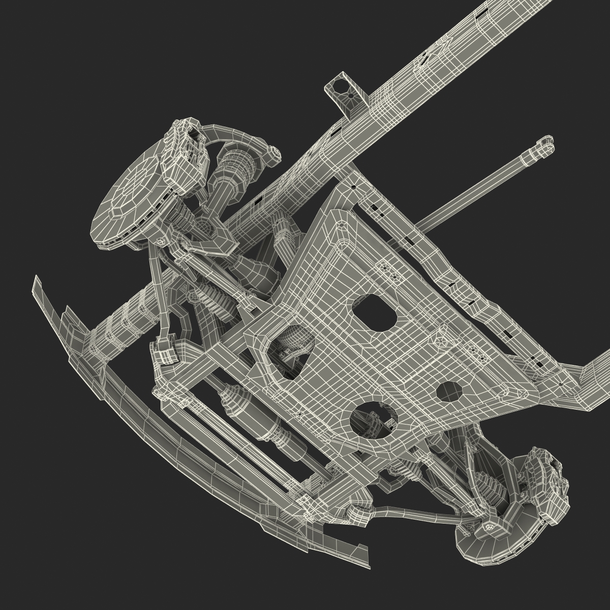 SUV Chassis Frame 2 3D model