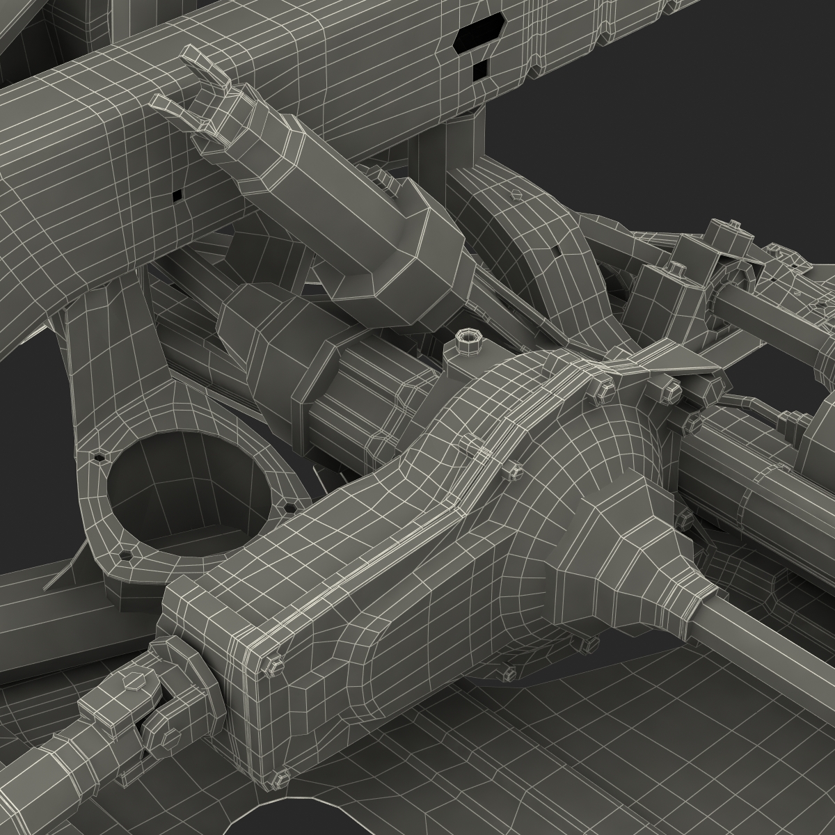 SUV Chassis Frame 2 3D model