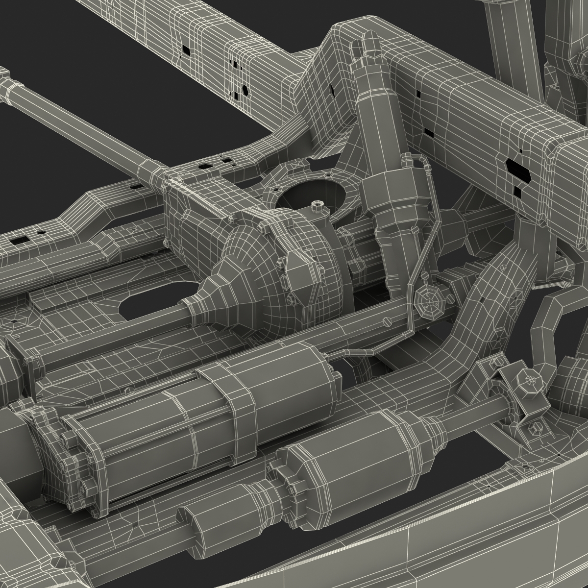 SUV Chassis Frame 2 3D model