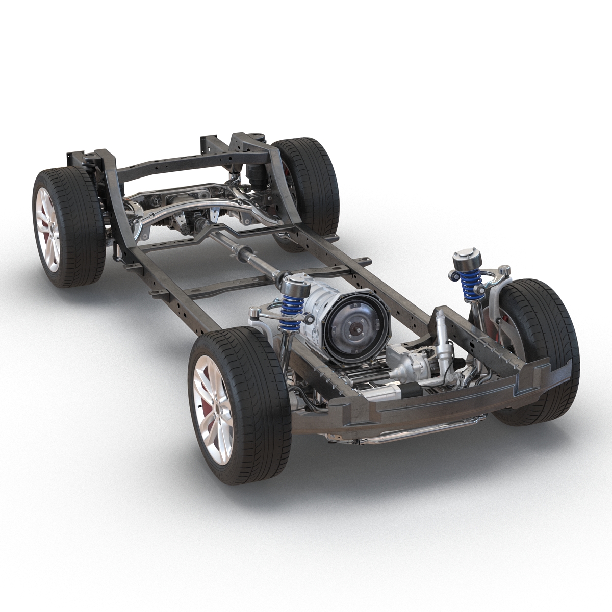 SUV Chassis Frame 3 3D model