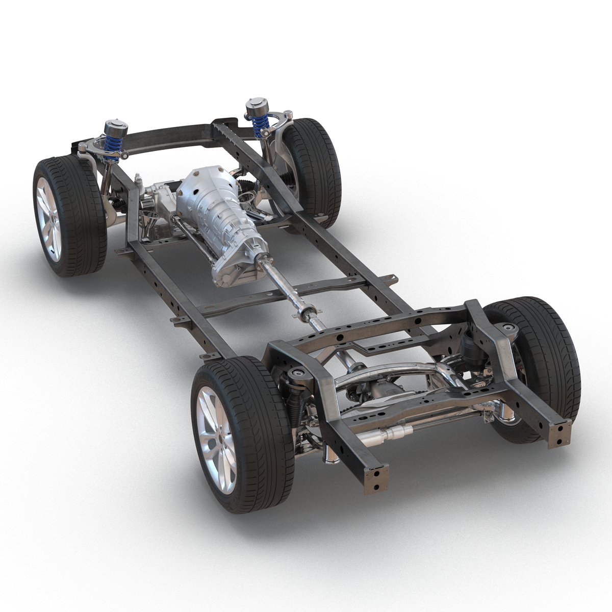 SUV Chassis Frame 3 3D model