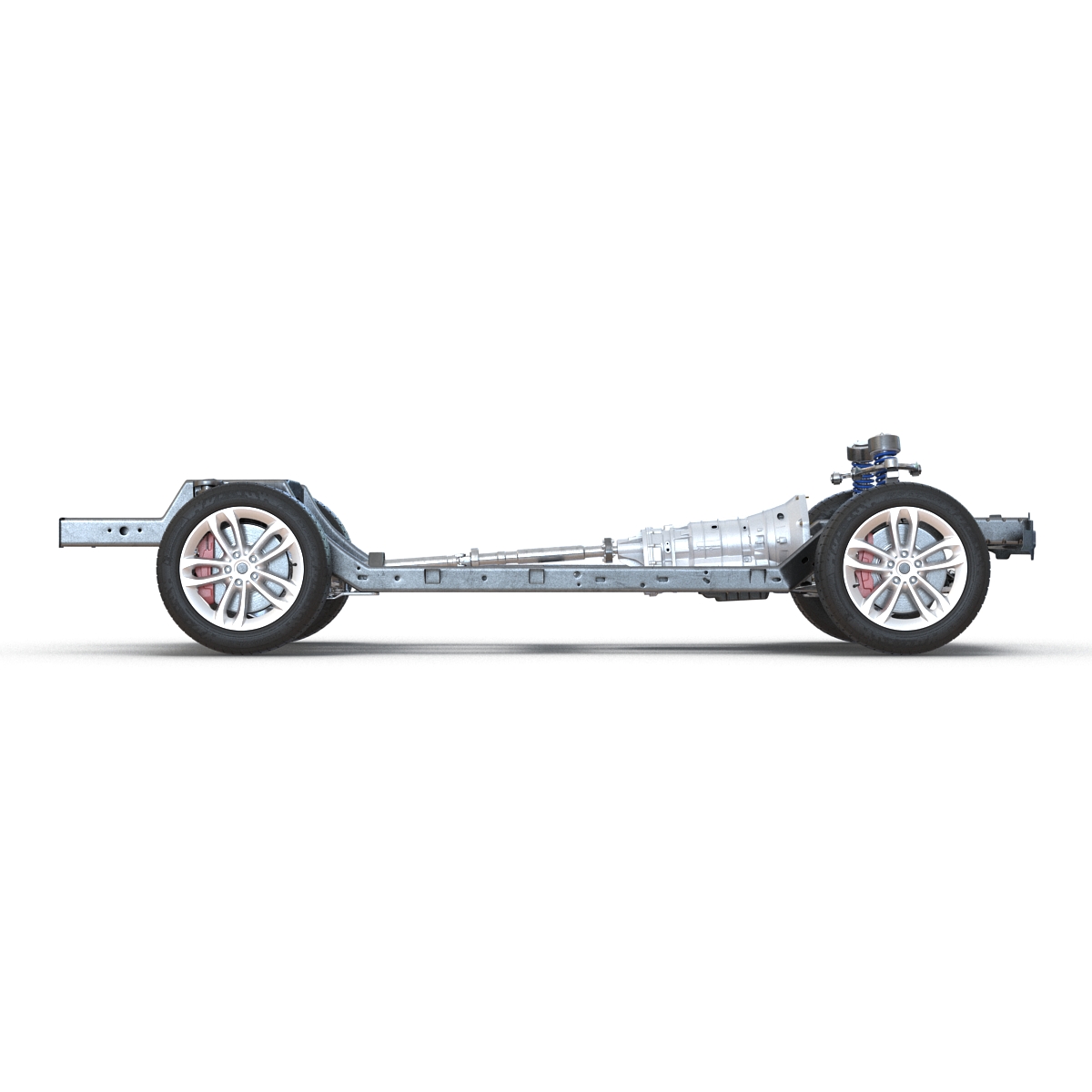 SUV Chassis Frame 3 3D model