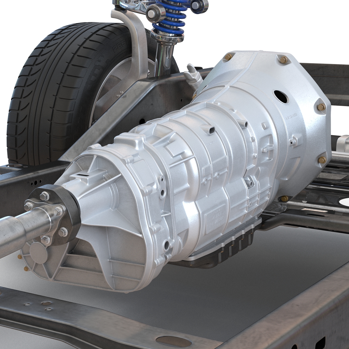 SUV Chassis Frame 3 3D model