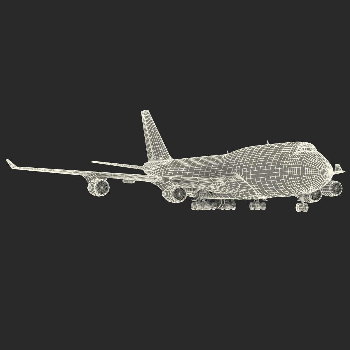 3D Boeing 747 400 KLM model