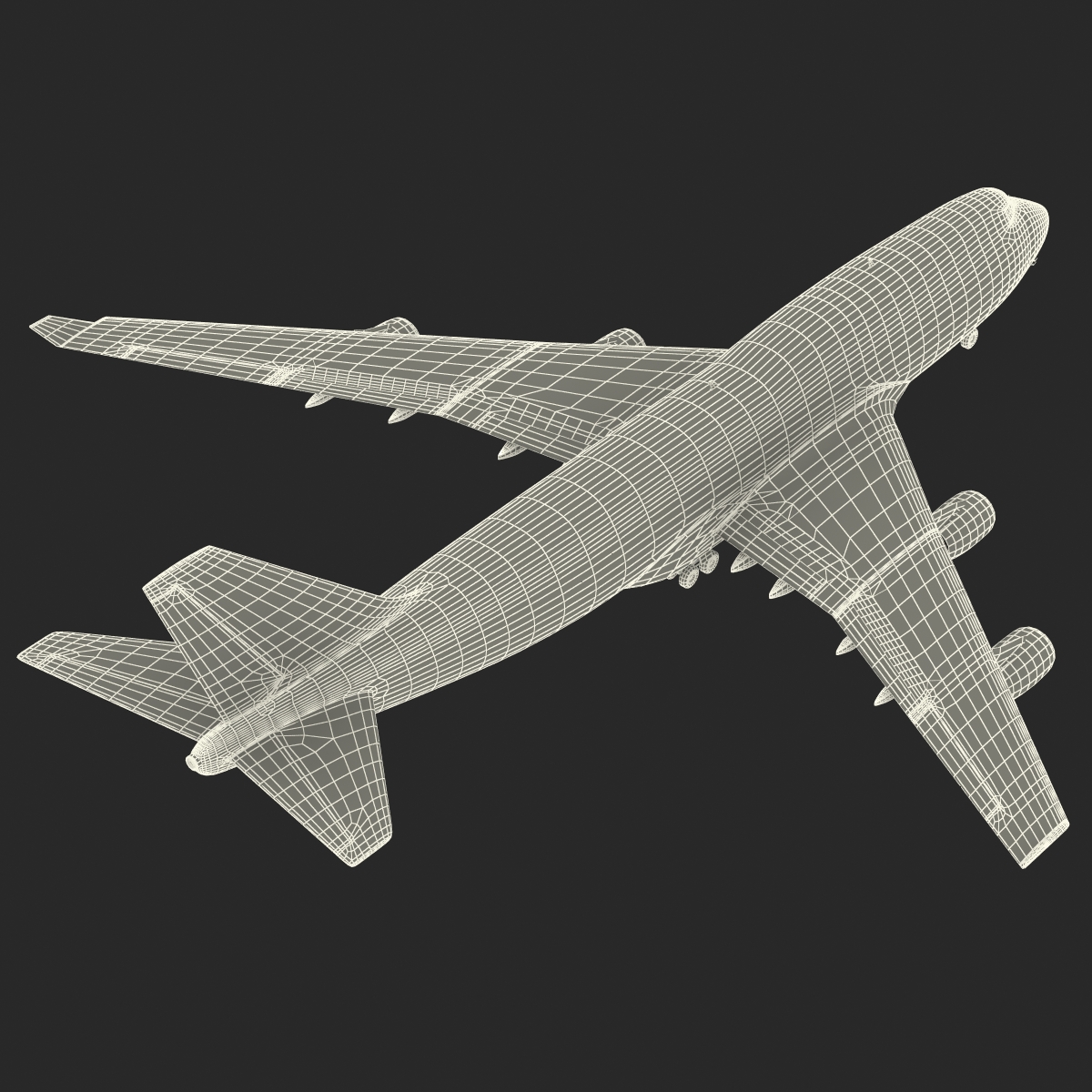 Boeing 747 400 Lufthansa 3D model