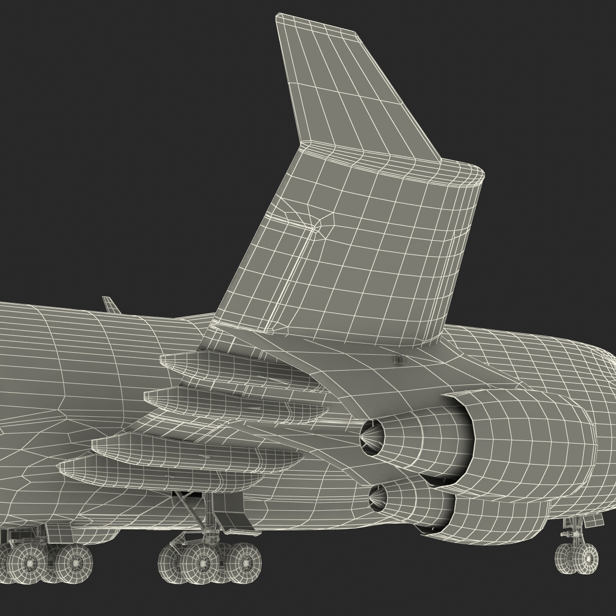 Boeing 747 400 Lufthansa 3D model