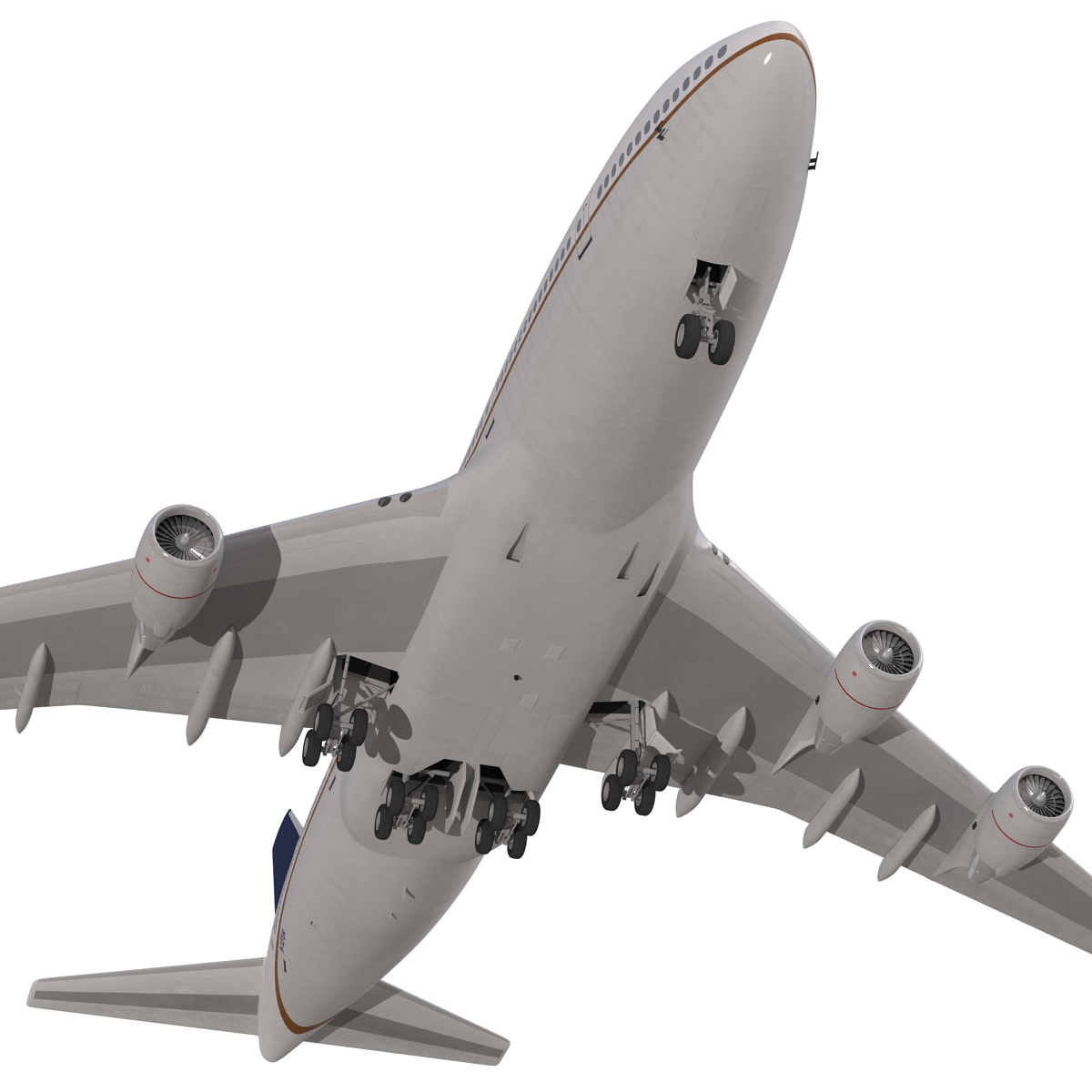 3D Boeing 747 400 United