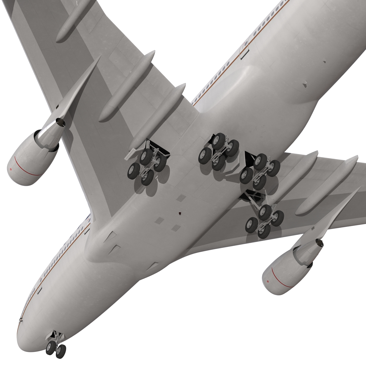 3D Boeing 747 400 United