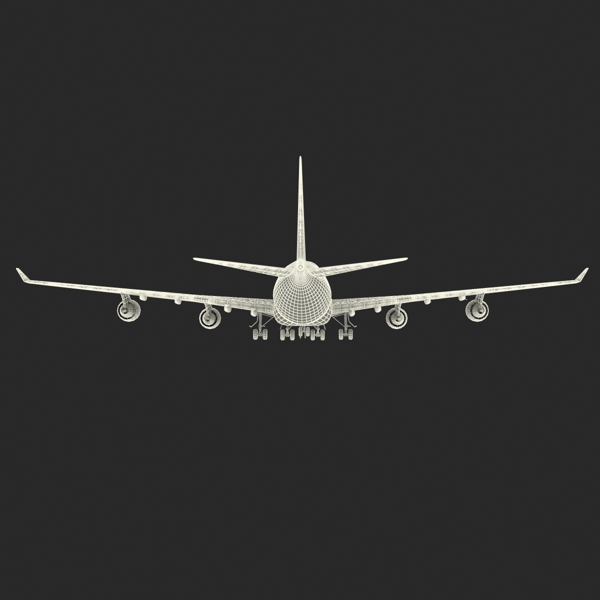 3D Boeing 747 400 United