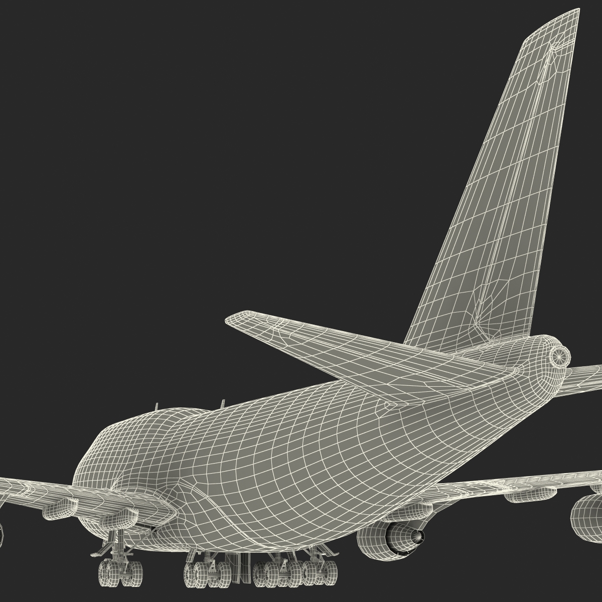 3D Boeing 747 400 United