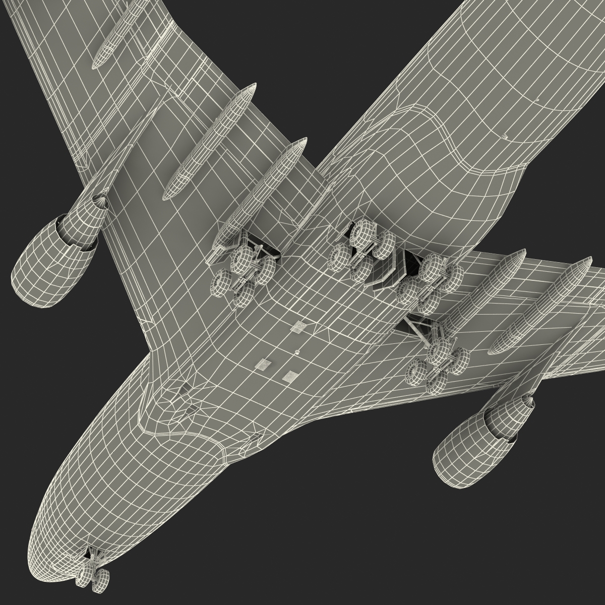 3D Boeing 747 400 United