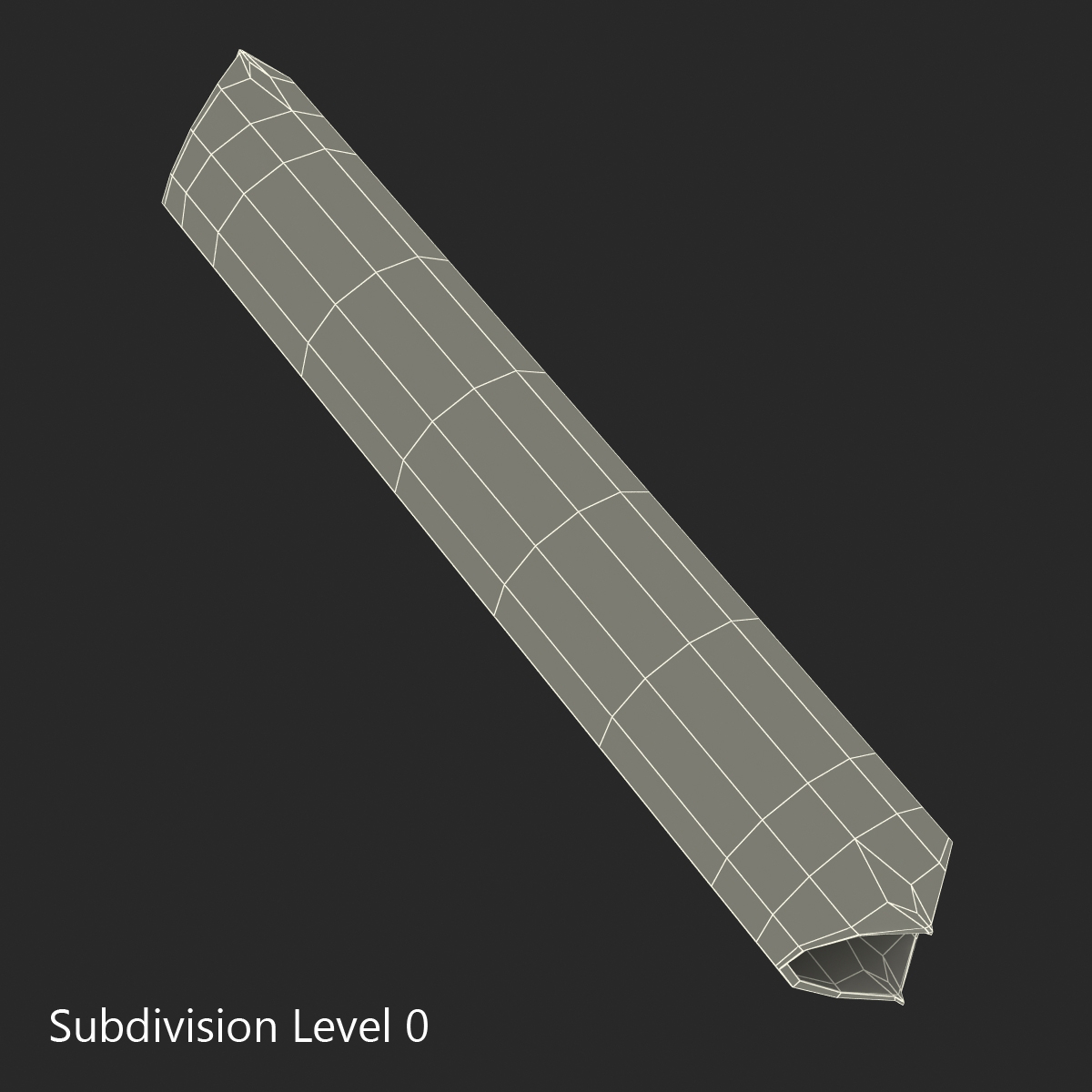 3D Broken Iron Pipe 5 model