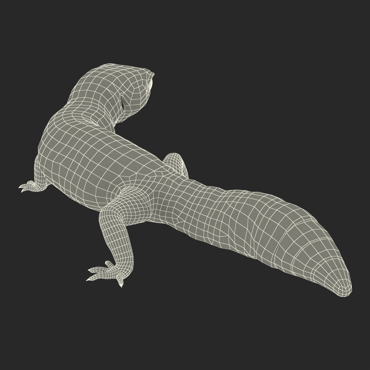 3D model Leopard Gecko Pose 4