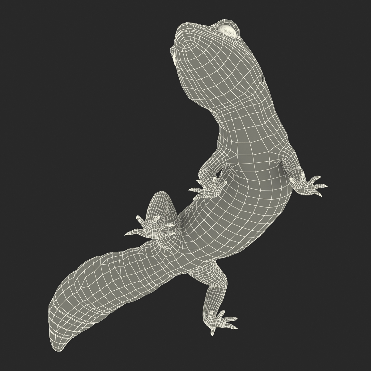 3D model Leopard Gecko Pose 4