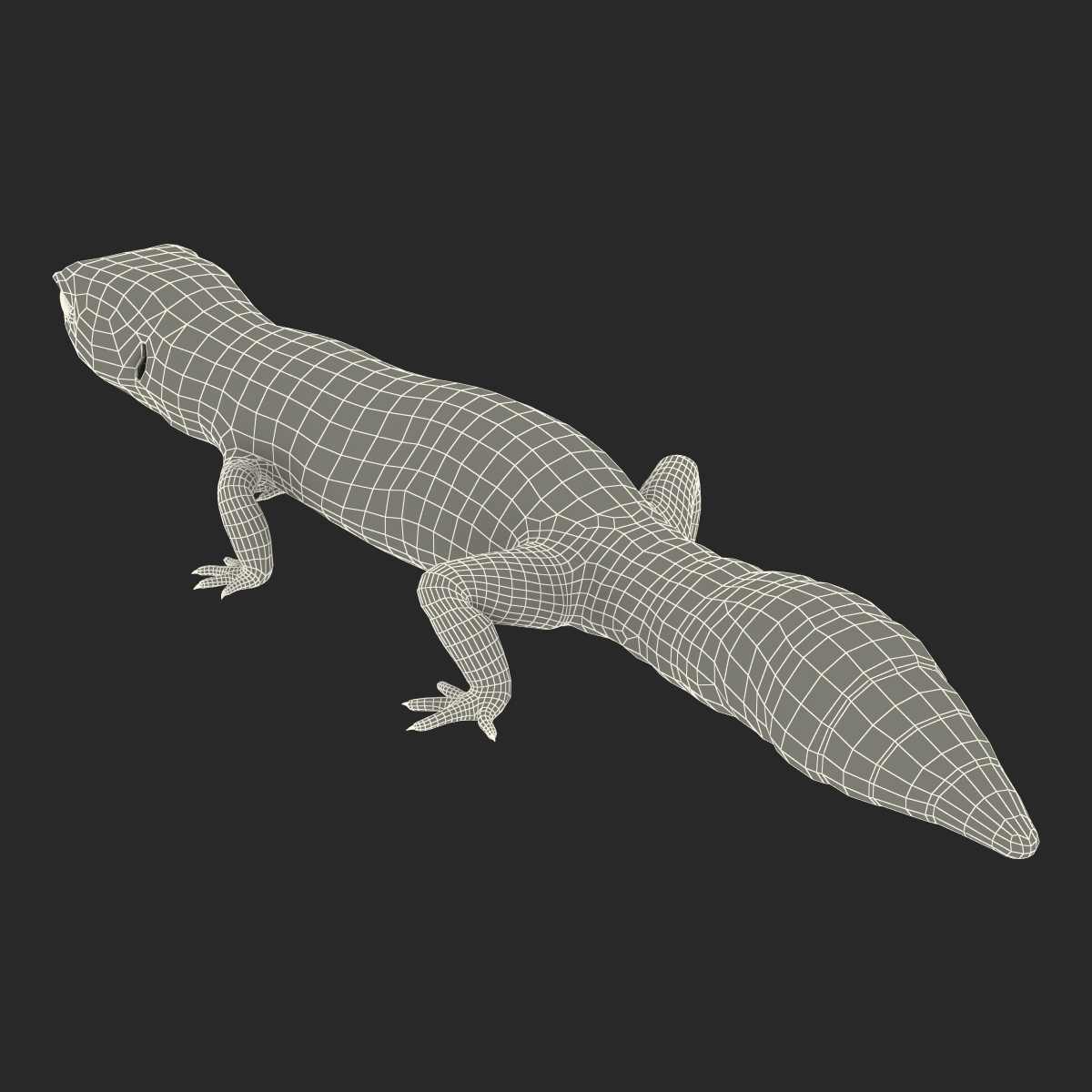 3D model Leopard Gecko Pose 3