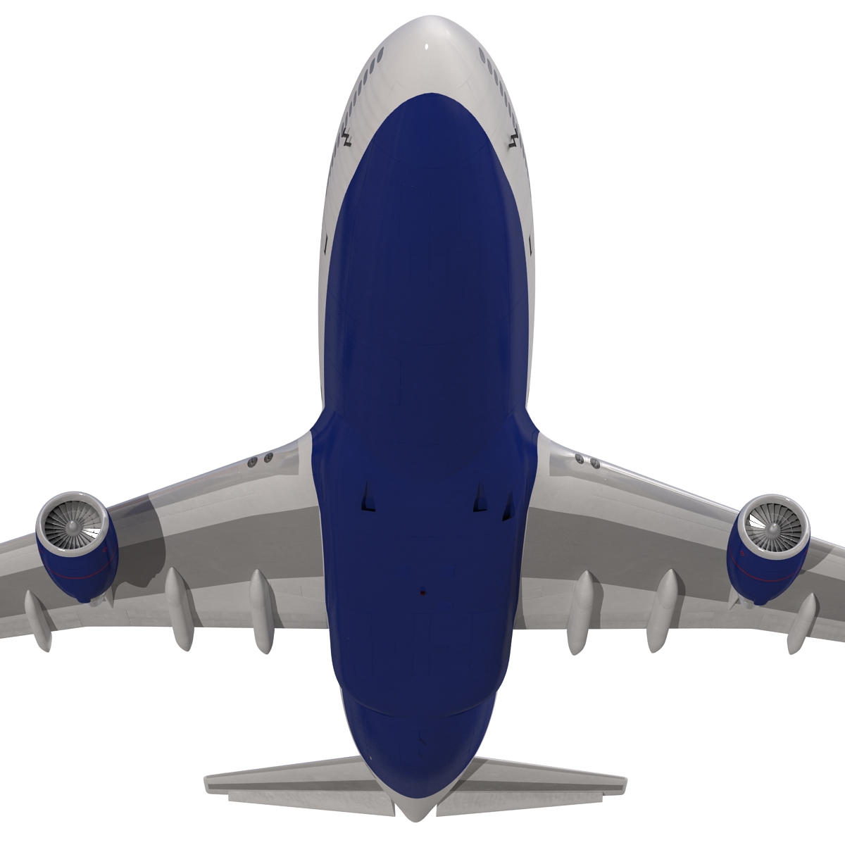 Boeing 747 400 British Airways Rigged 3D