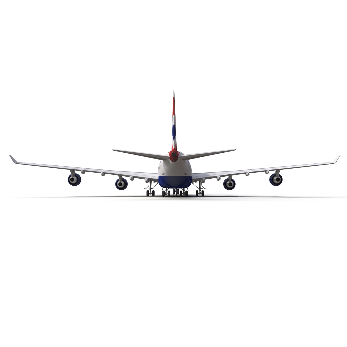 Boeing 747 400 British Airways Rigged 3D