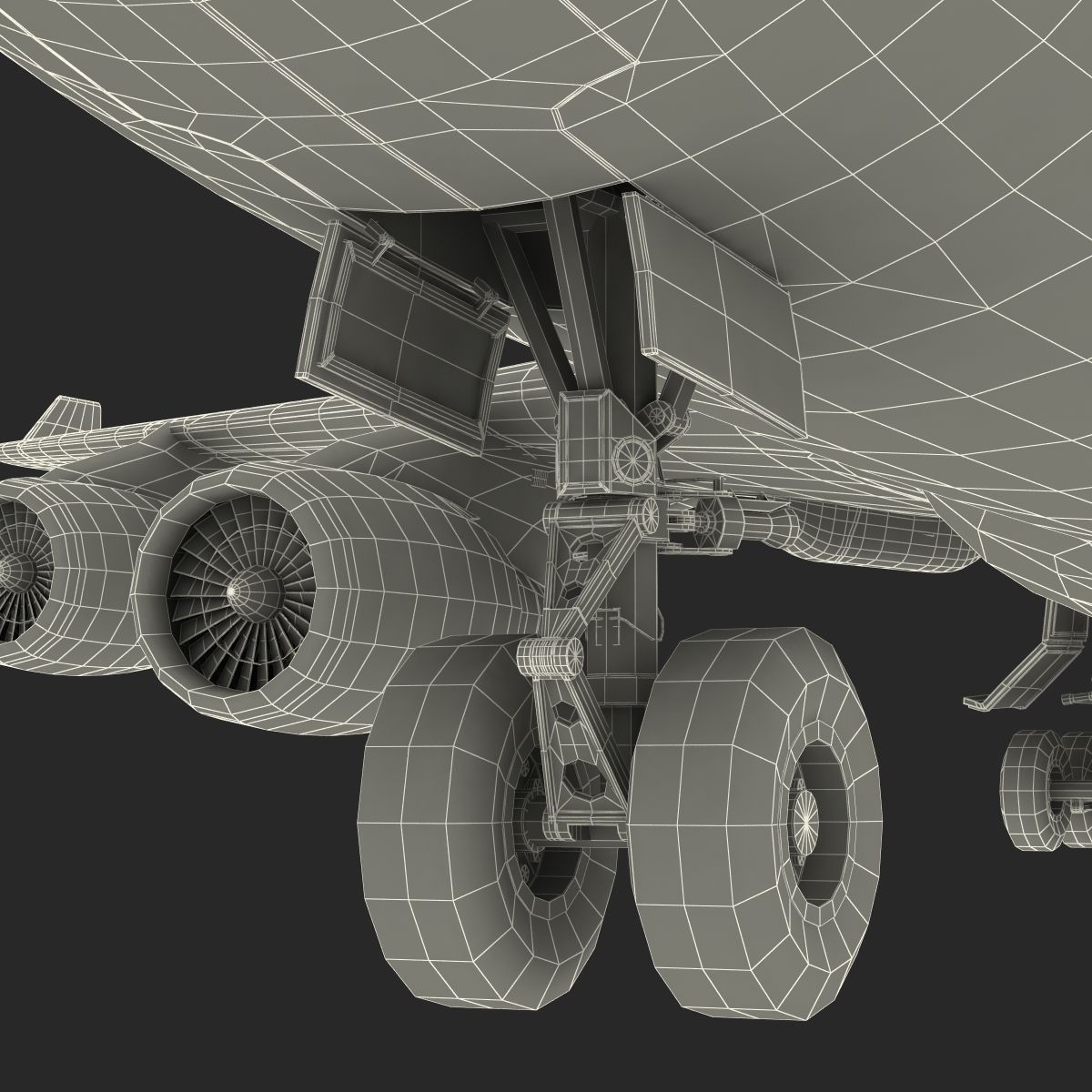 Boeing 747 400 British Airways Rigged 3D