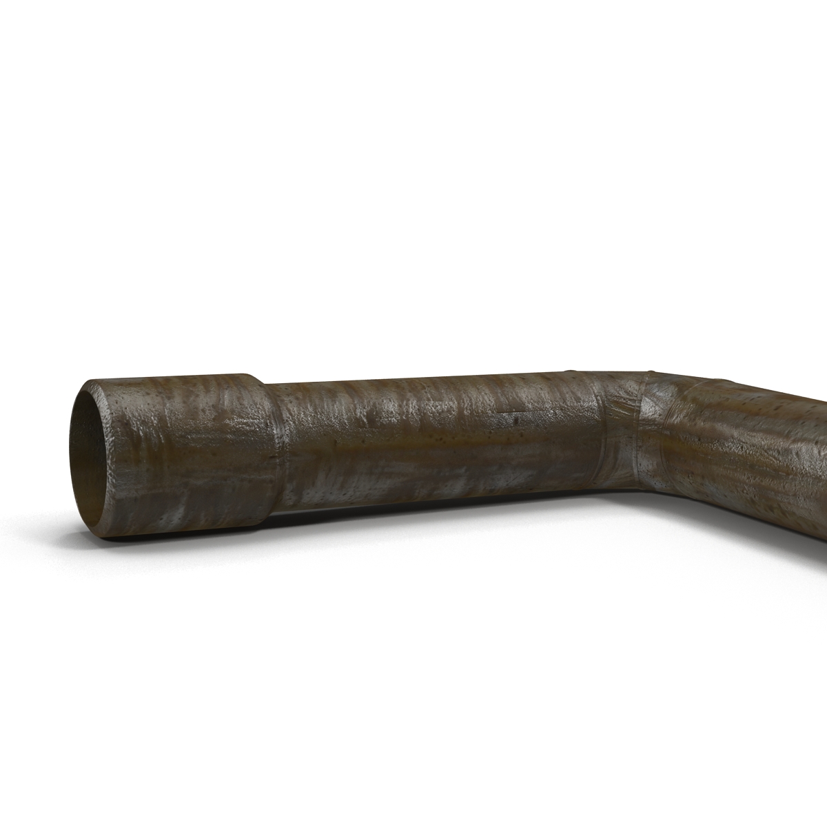 3D Broken Iron Pipe 6 model