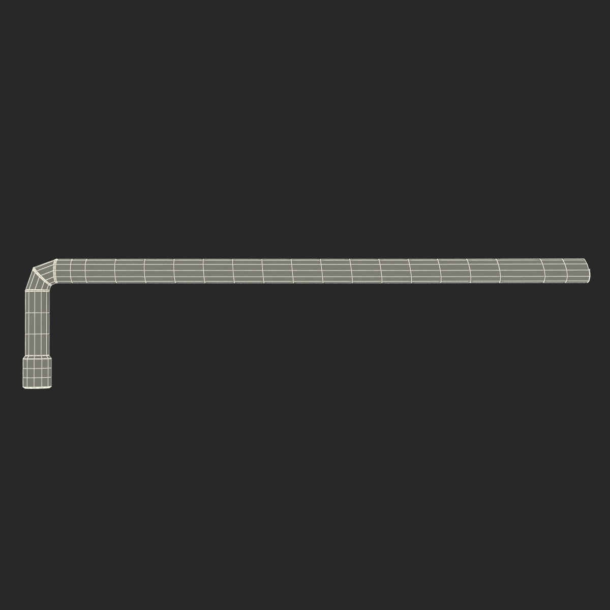 3D Broken Iron Pipe 6 model