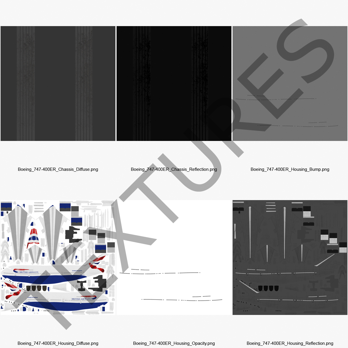 Boeing 747 400ER British Airways 3D