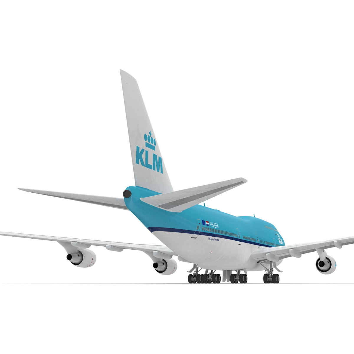 3D model Boeing 747 400ER KLM