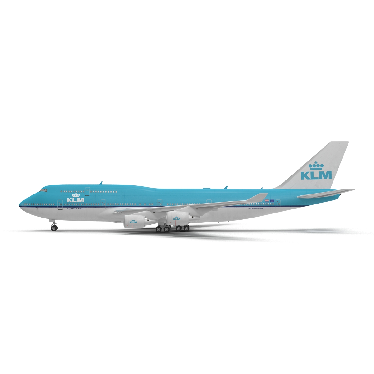 3D model Boeing 747 400ER KLM