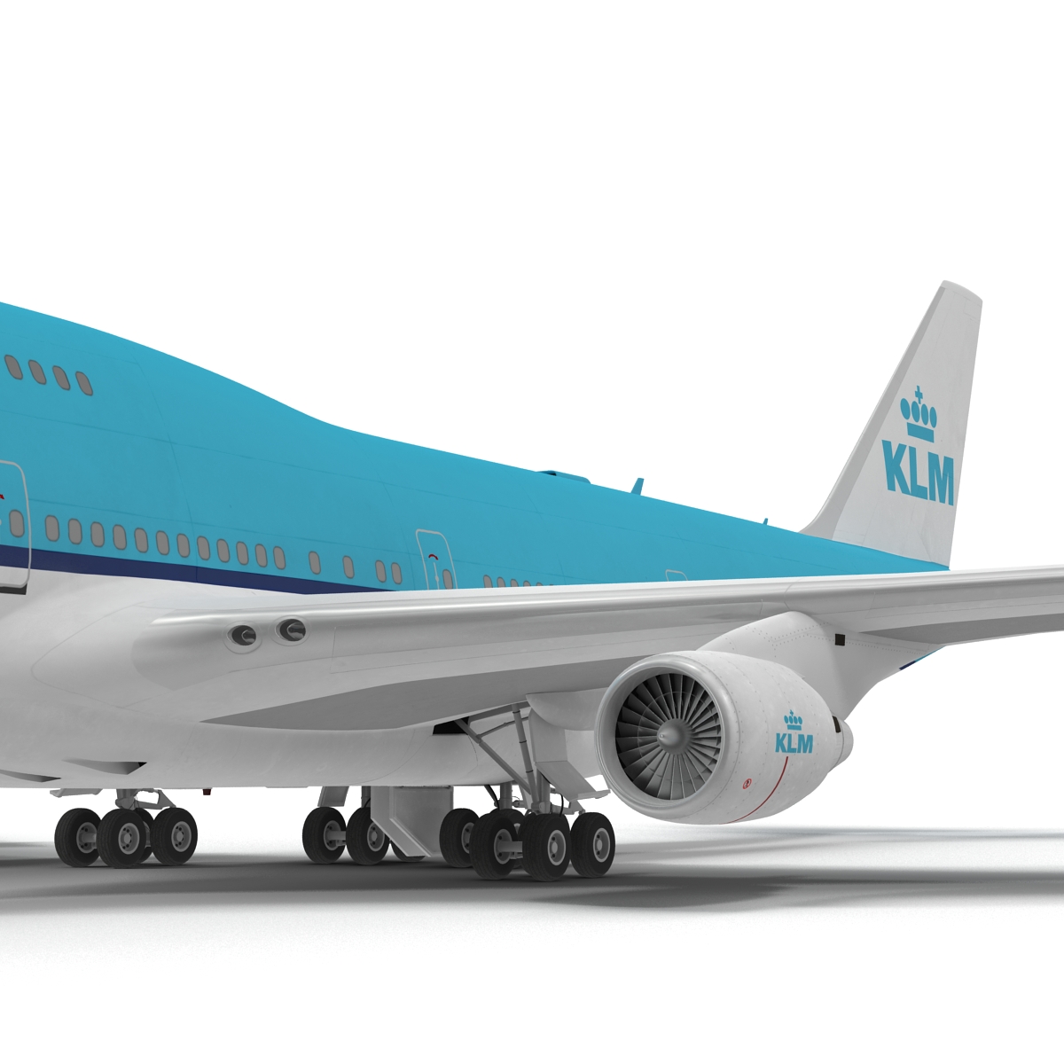 3D model Boeing 747 400ER KLM