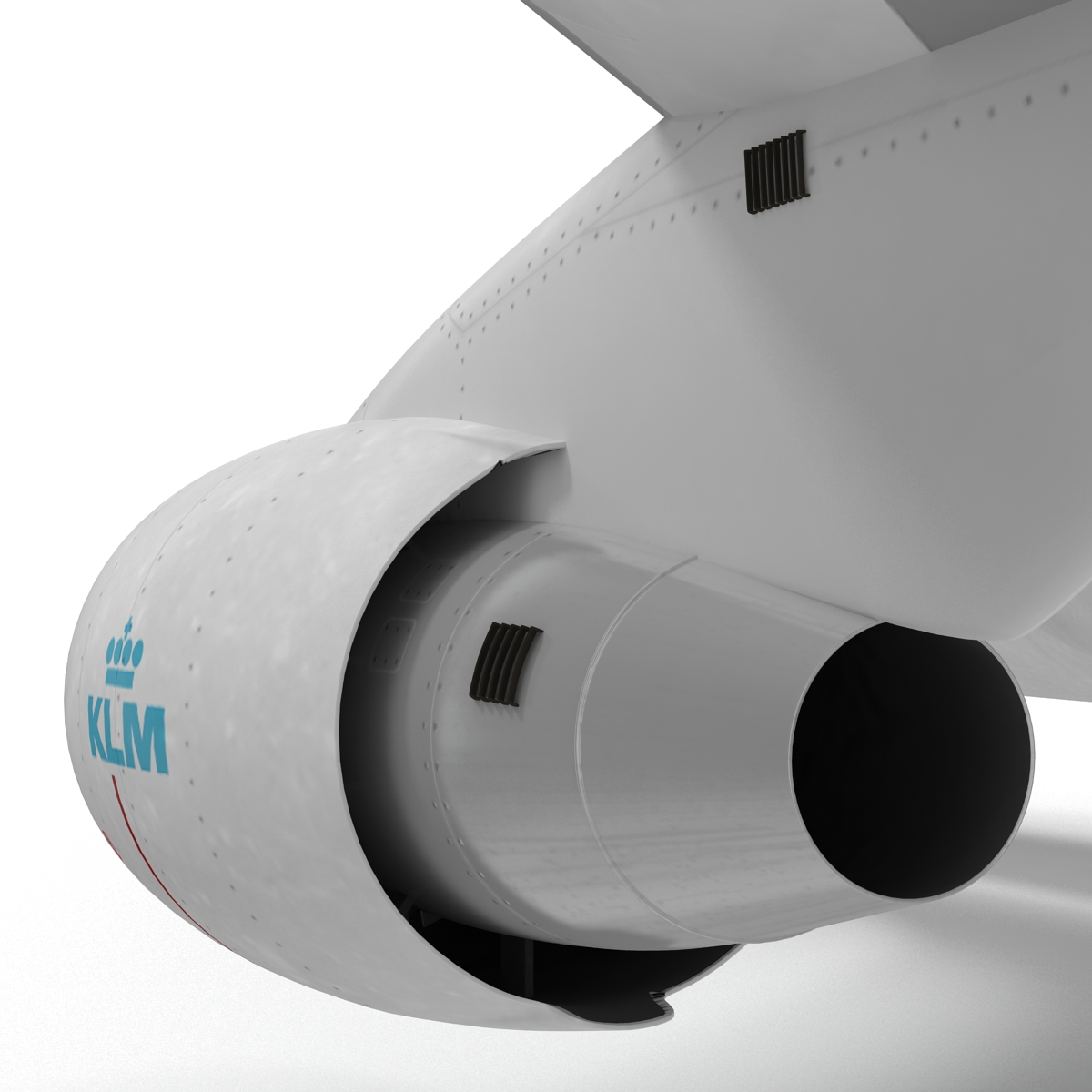 3D model Boeing 747 400ER KLM