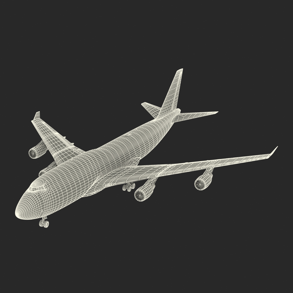 3D model Boeing 747 400ER KLM