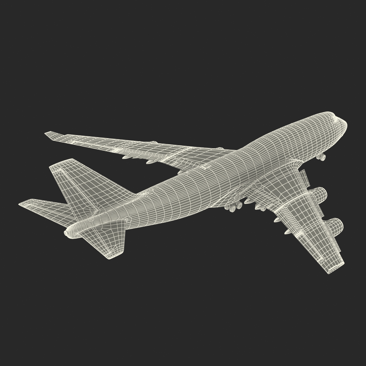 3D model Boeing 747 400ER KLM