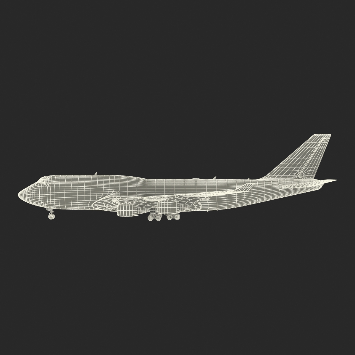 3D model Boeing 747 400ER KLM