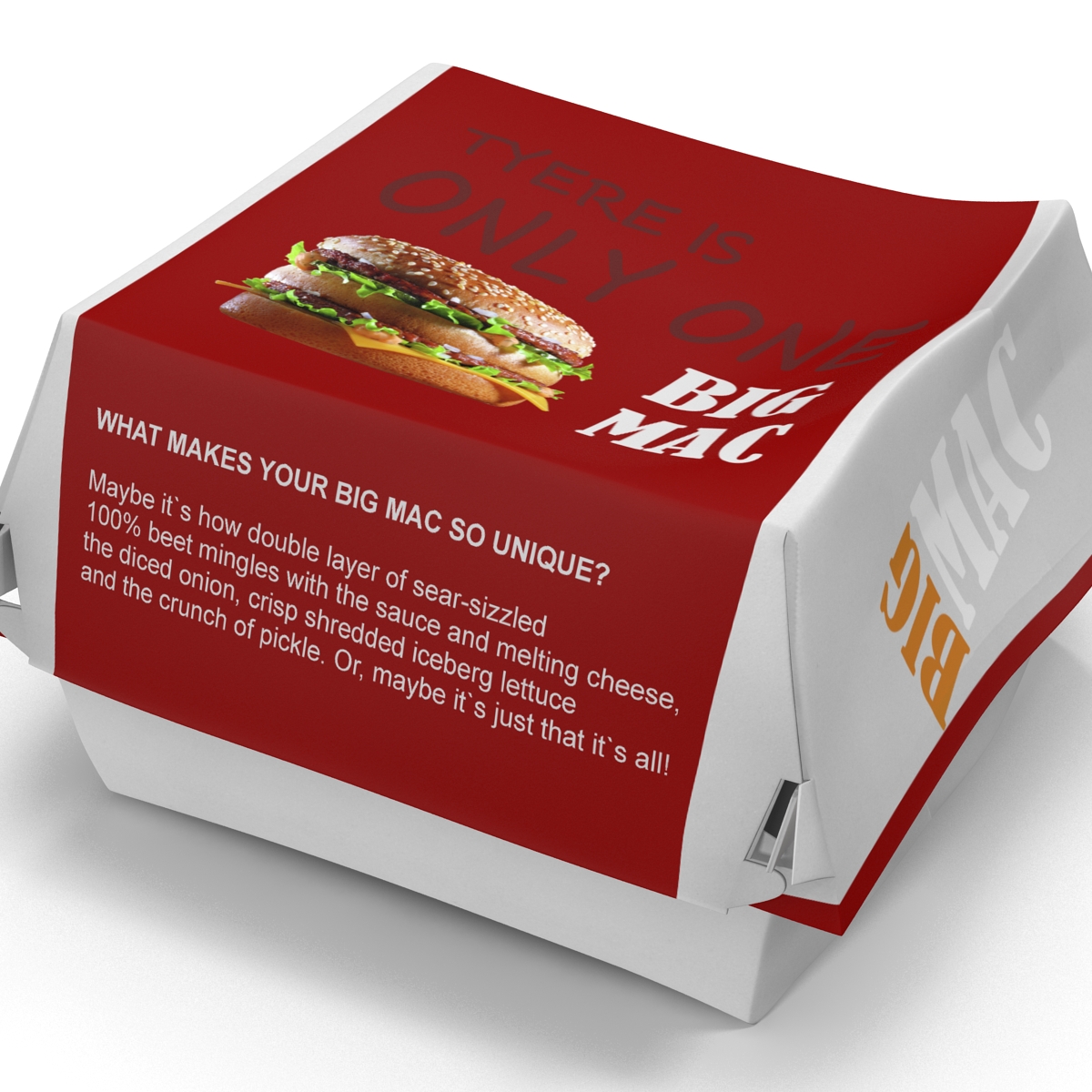 3D model Burger Box 2 Big Mac