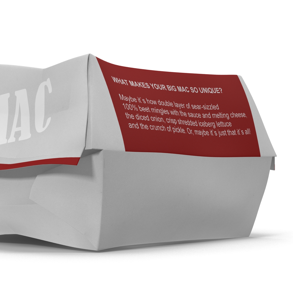 3D model Burger Box 2 Big Mac