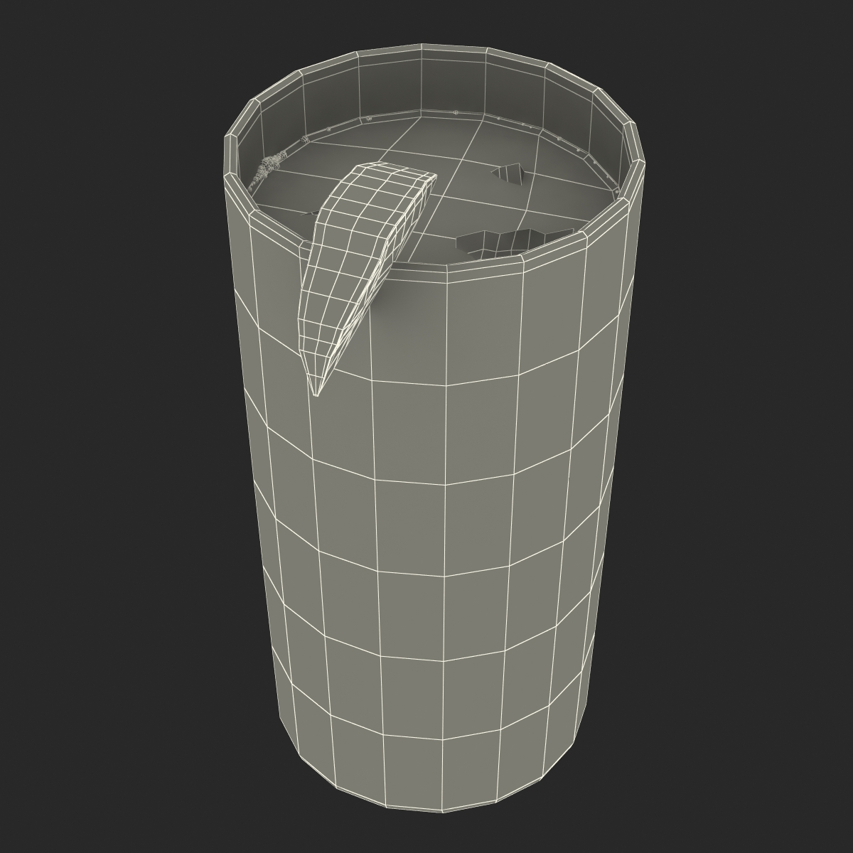 Glass of Punch with Lime 3D model