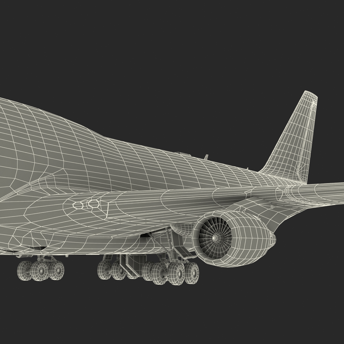 3D Boeing 747 400ER Lufthansa