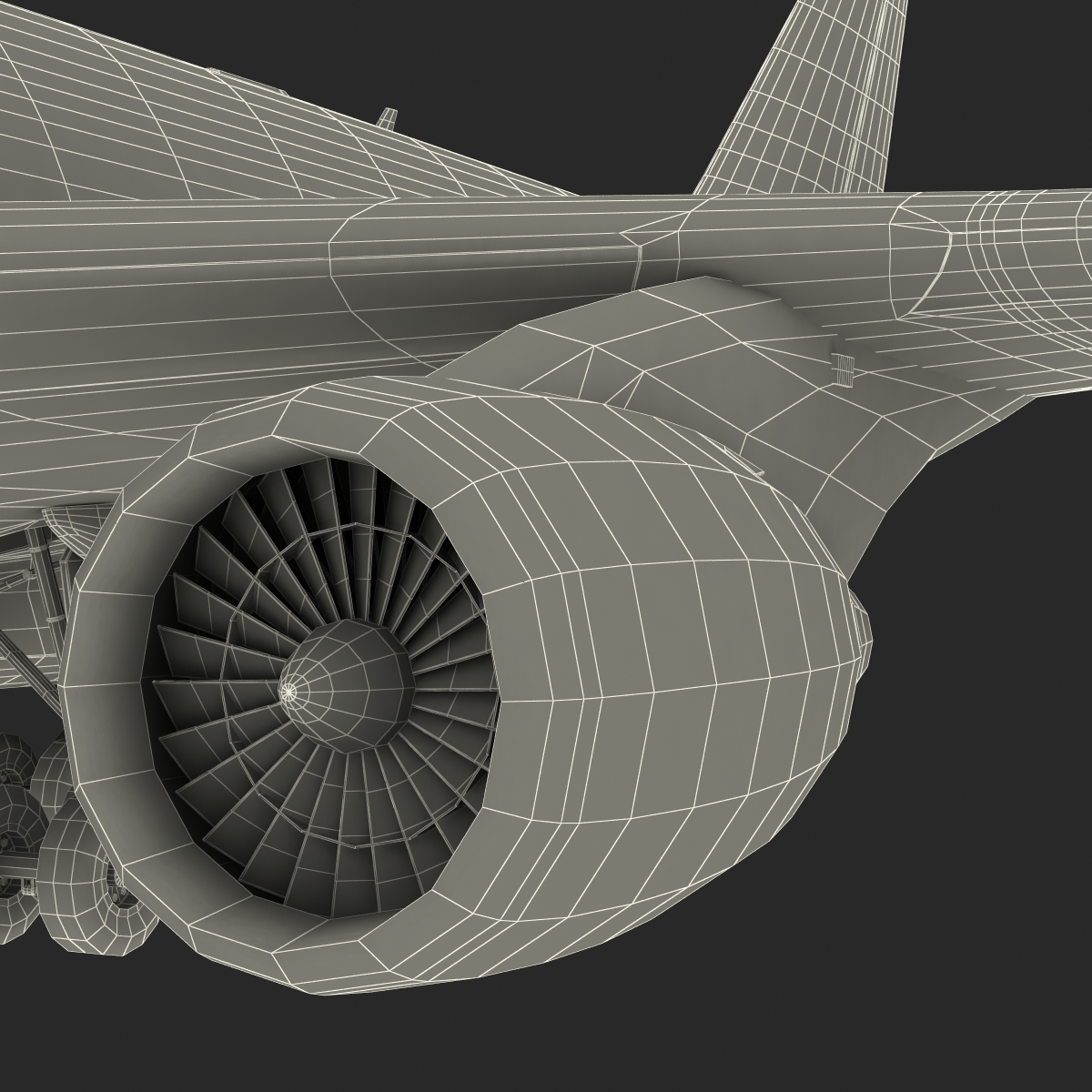 3D Boeing 747 400ER Lufthansa