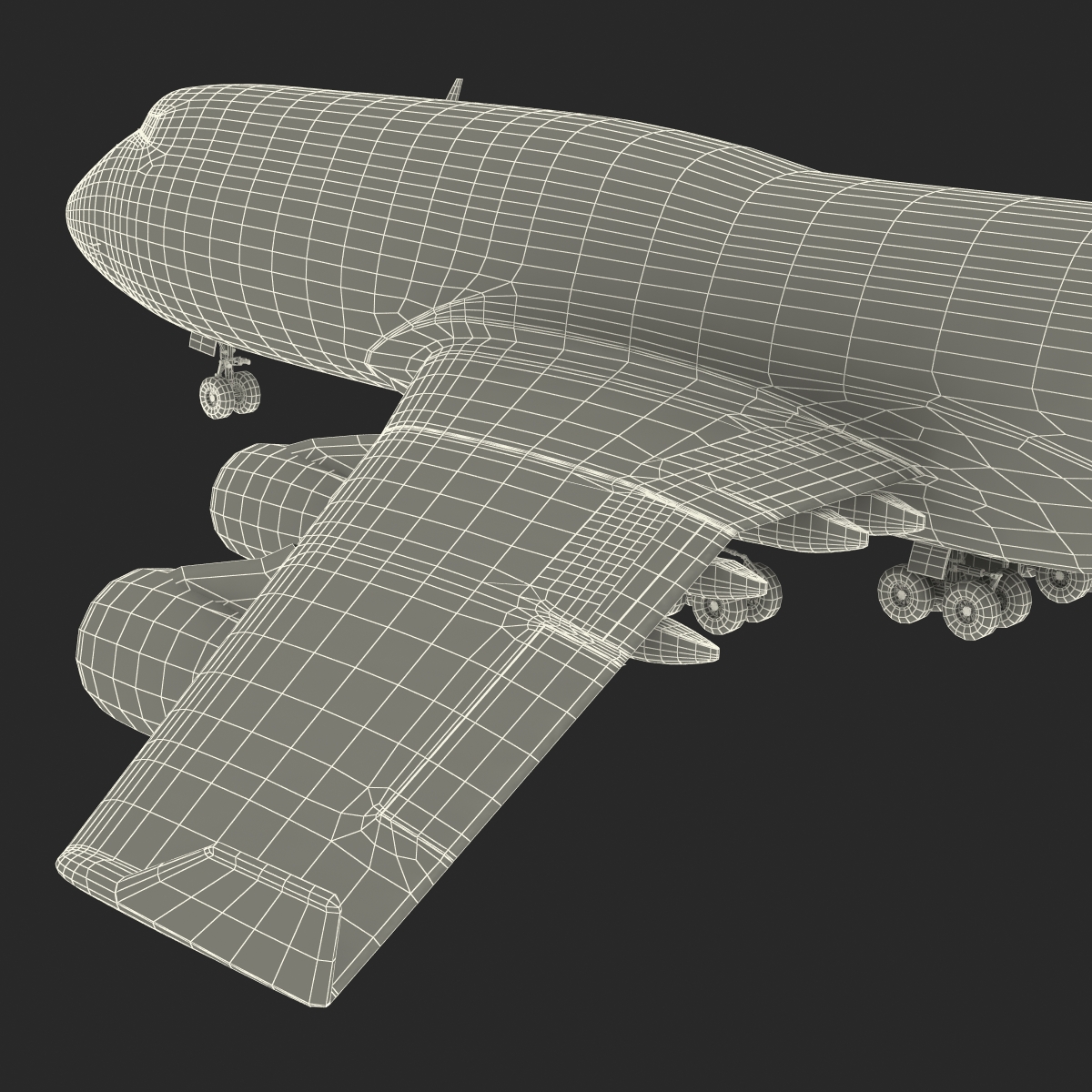 3D Boeing 747 400ER Lufthansa