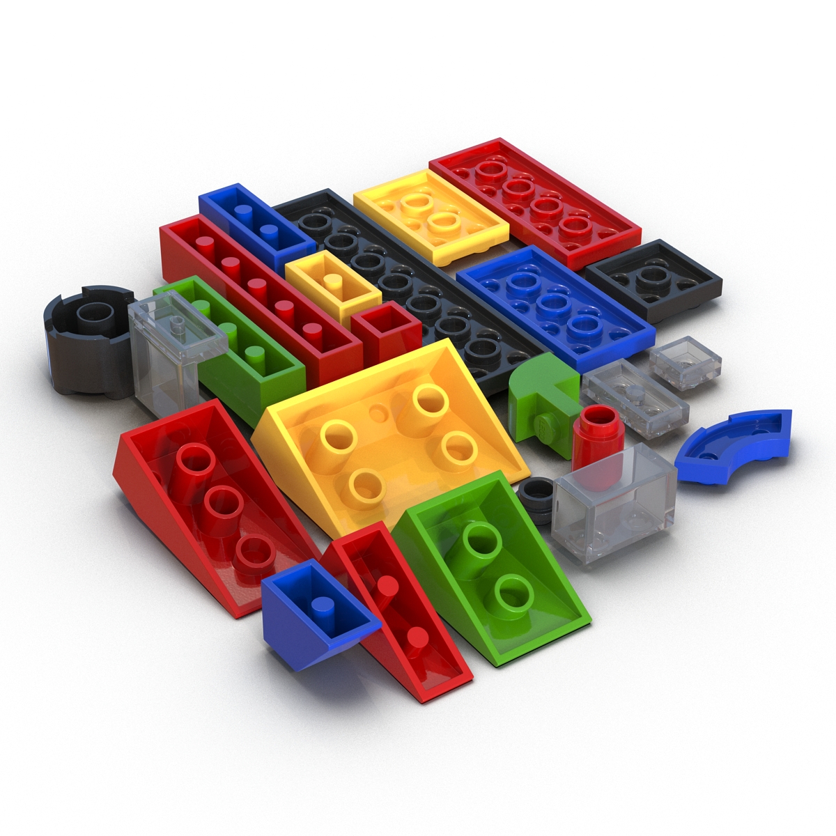 3D model Lego Bricks Set