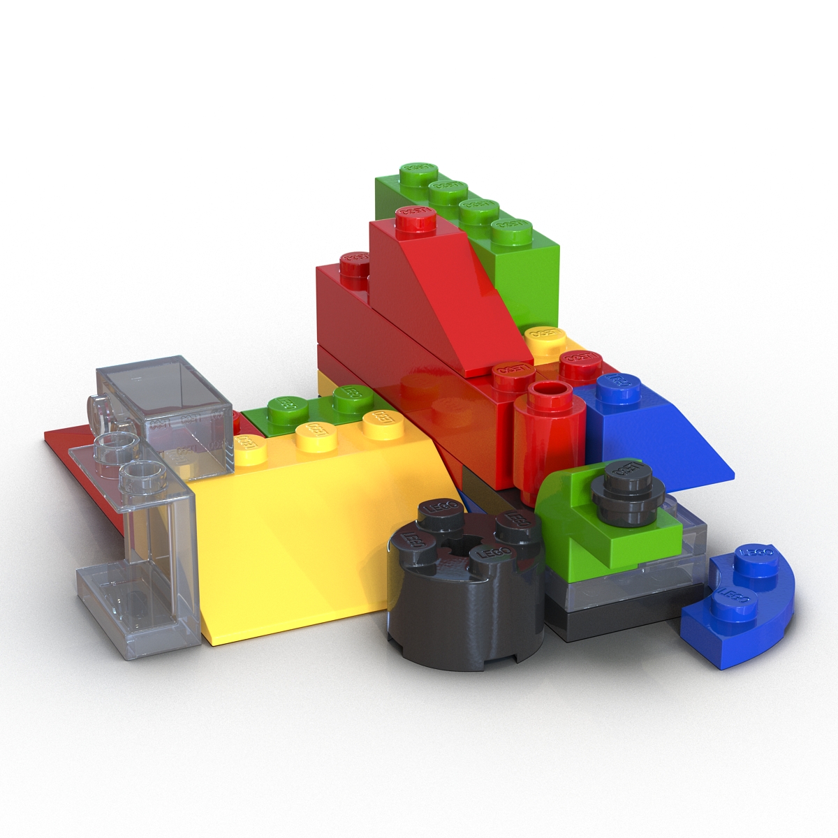 3D model Lego Bricks Set