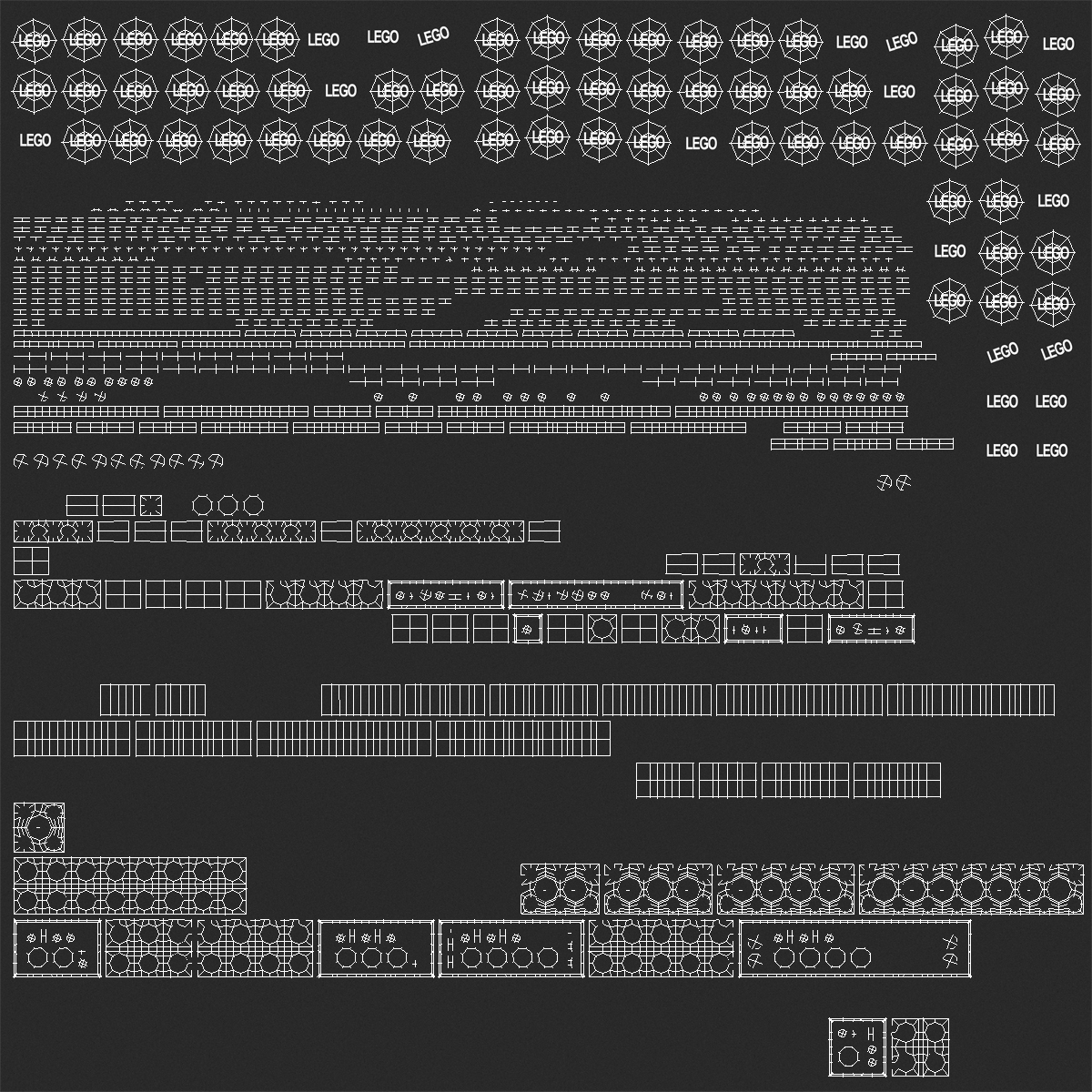 Lego Bricks Set 2 3D