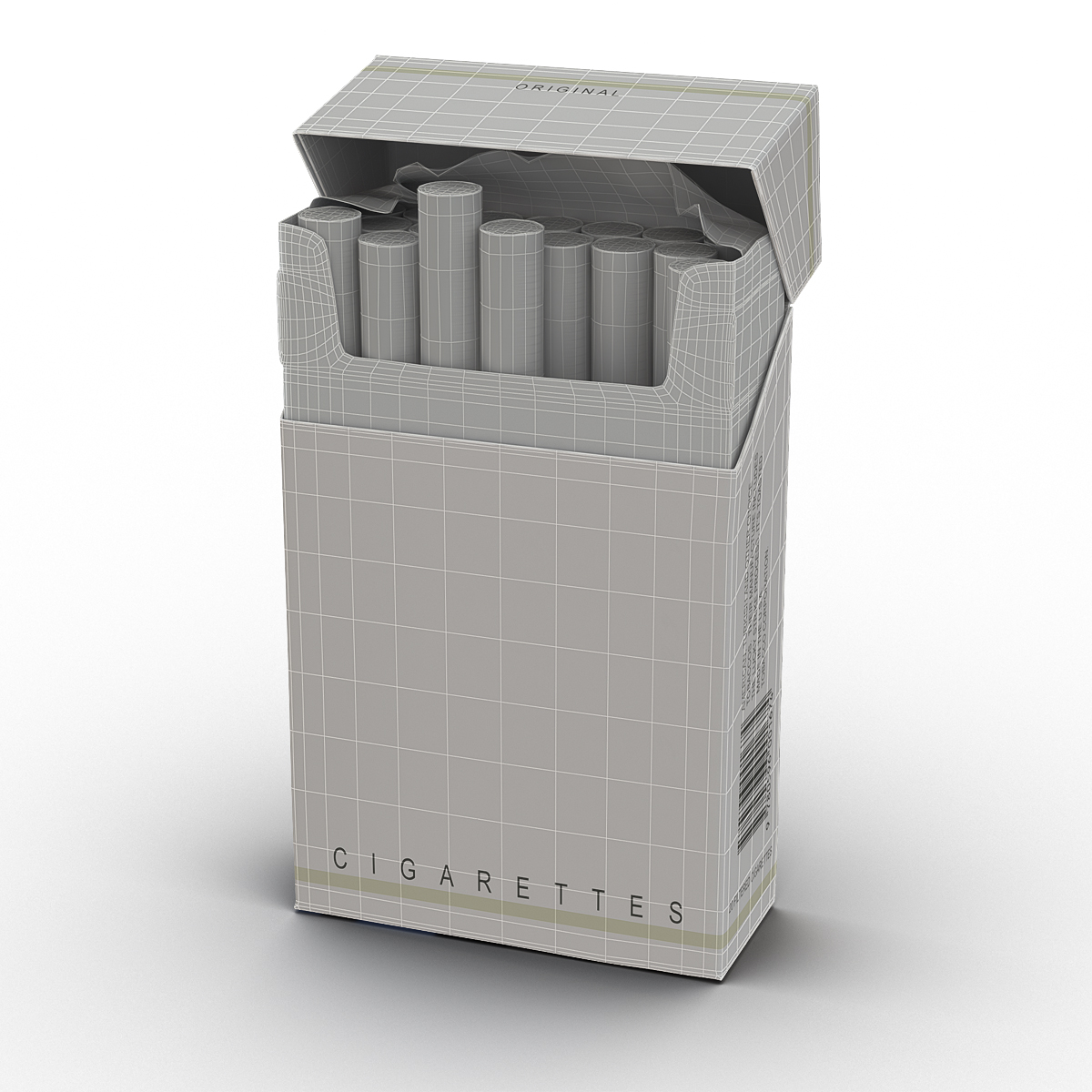 Opened Cigarettes Pack 3D