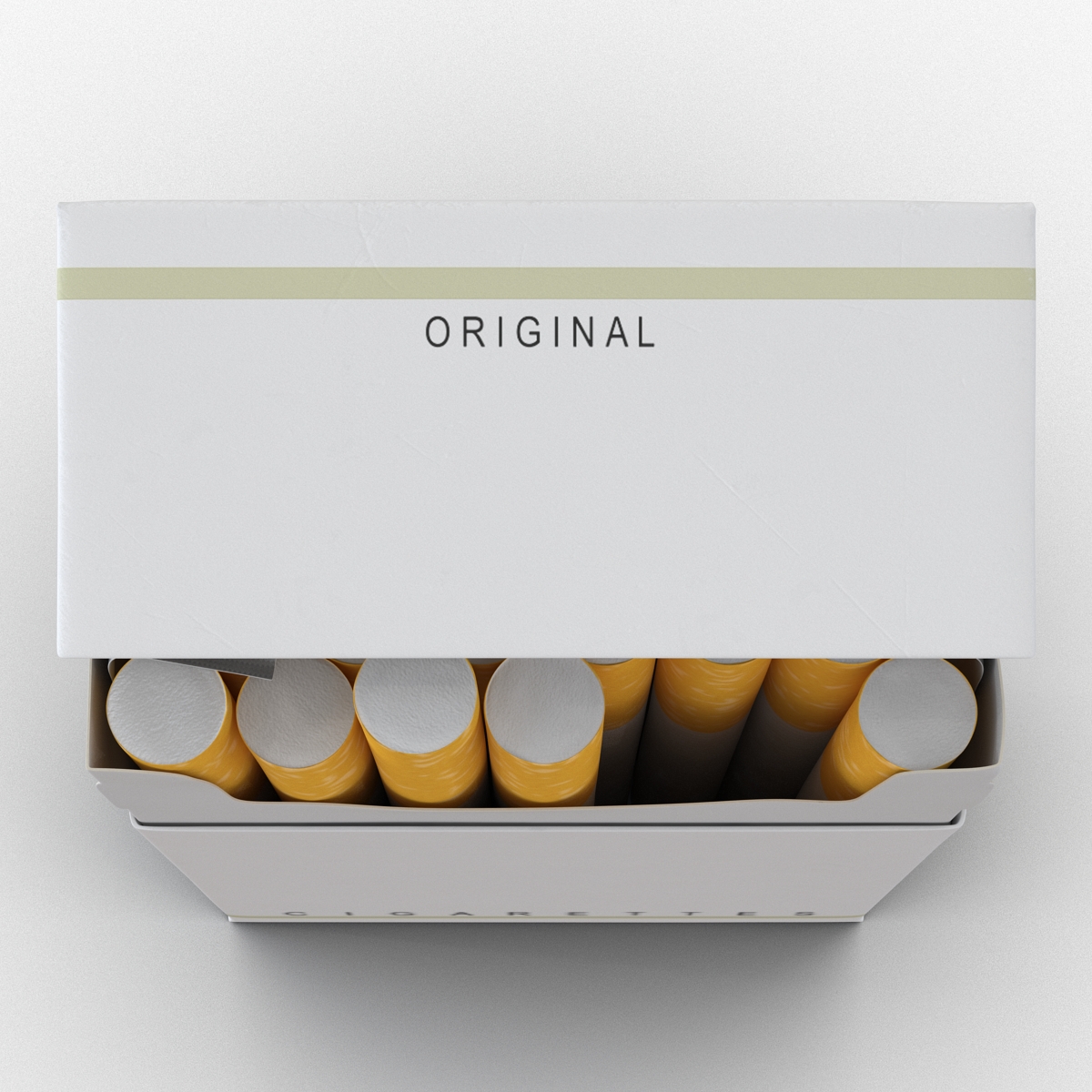 Opened Cigarettes Pack 3D