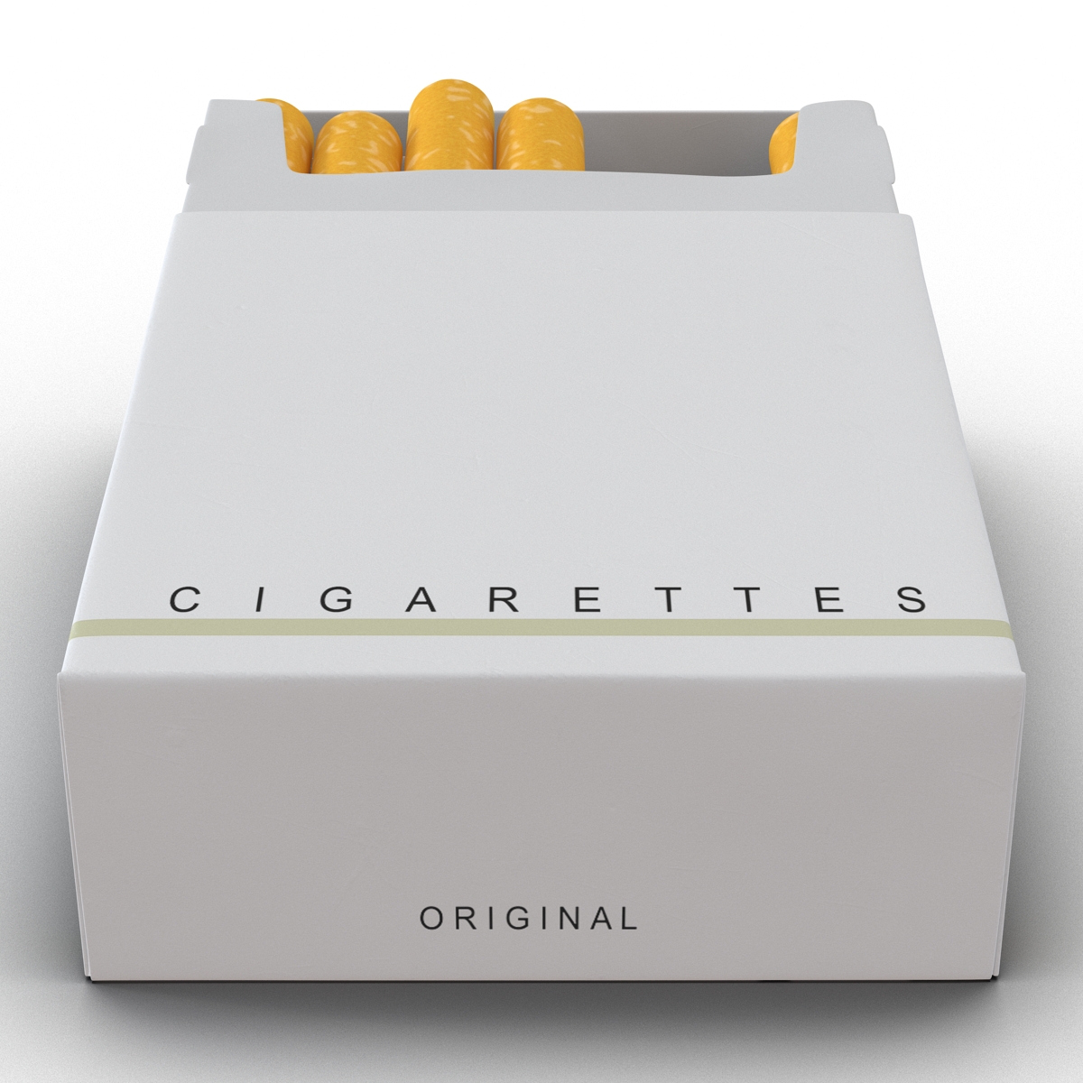 Opened Cigarettes Pack 3D