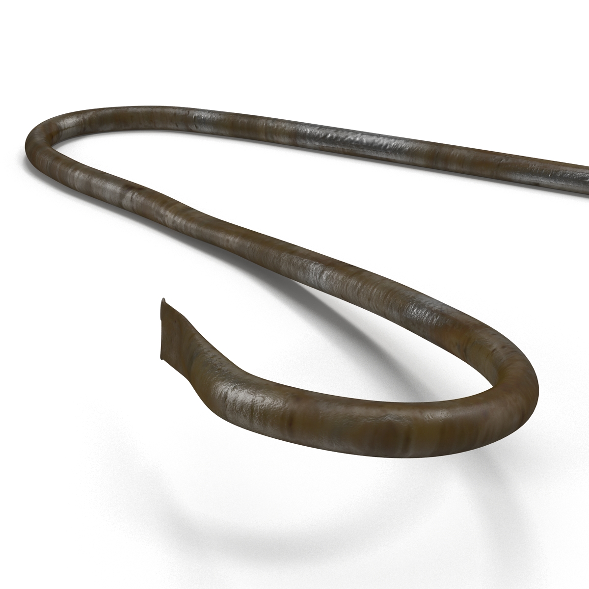 3D Broken Iron Pipe 8 model