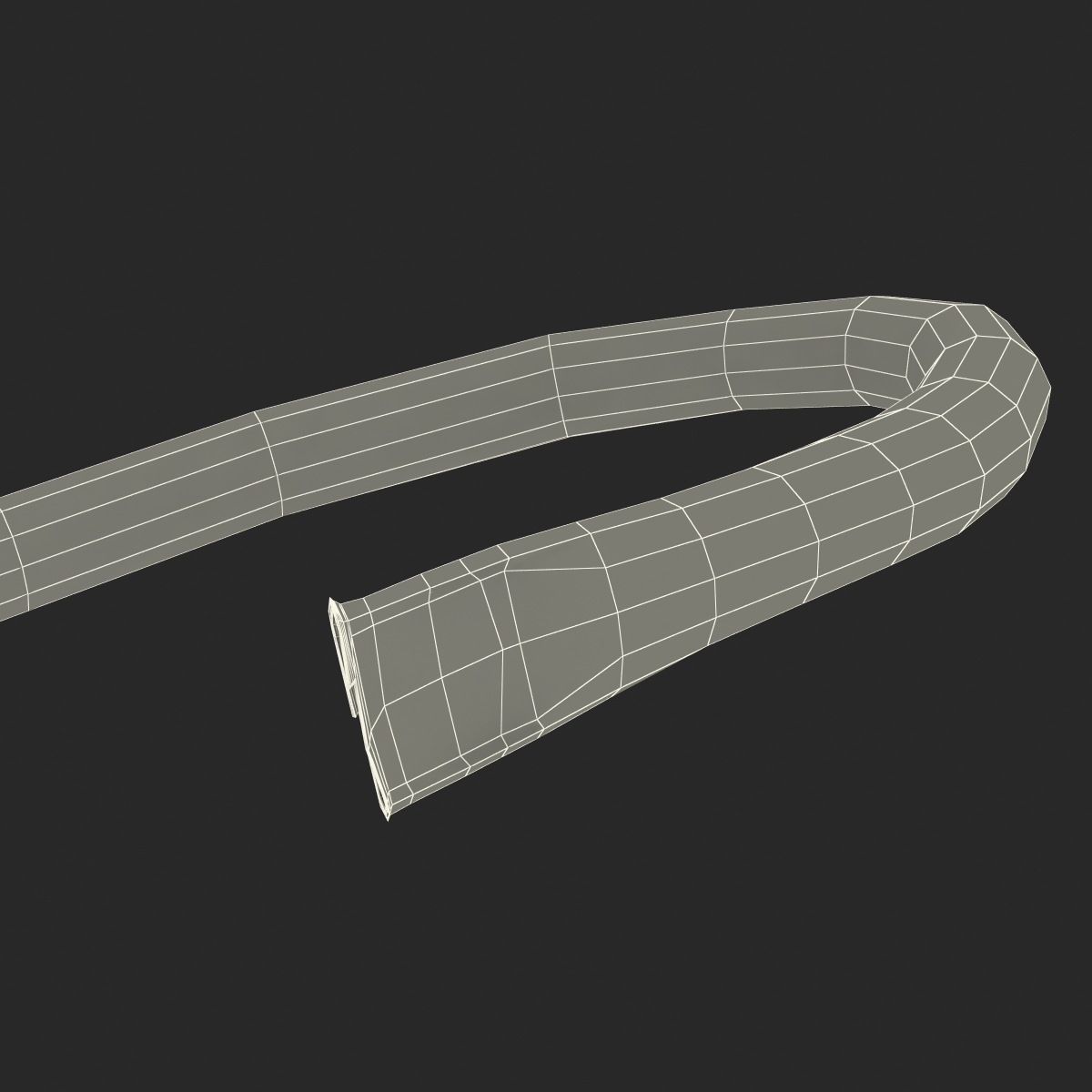 3D Broken Iron Pipe 8 model