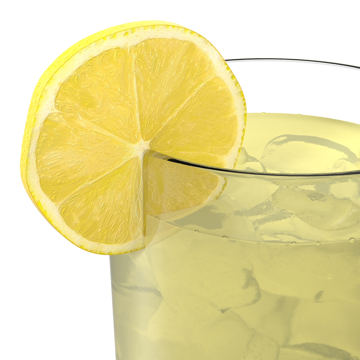 Glass of Lemonade 3D