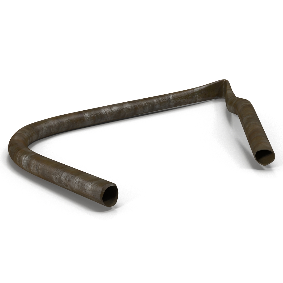 3D Broken Iron Pipe 9 model